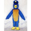 Costume mascotte mignonne oiseau bleu adulte avec Capitaine Capitaine Duckling Animal