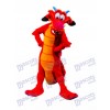 Costume de mascotte dragon rouge légendaire