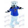 Louie Ours polaire à fourrure bleue du costume de mascotte des blues de Saint-Louis Animal