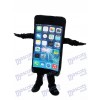 Noir Téléphone portable Iphone Apple avec écran fissuré Mascotte Costume Pour la promotion
