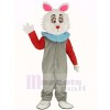 Pâques lapin dans gris Manteau Mascotte Costume Dans pays des merveilles