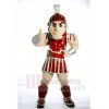 rouge spartiate troyen Chevalier Sparty Mascotte Costume Douane Fantaisie Costume Carnaval Cosplay