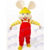 rouge Gros Visage Costume de mascotte animal souris