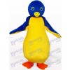 Cache-pot jaune et bleu Costume de mascotte animal pingouin