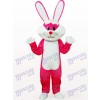 Lapin de Pâques en costume de mascotte animale Rose vêtements