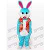 Costume de mascotte adulte en peluche lapin de Pâques coloré