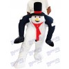 Costume de mascotte Snowman Piggyback Snowman Carry Me Ride