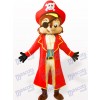 Costume de mascotte adulte animal écureuil pirate