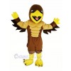 marron Muscle Puissant d'or Aigle Mascotte Costume Animal