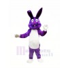 Violet Pâques lapin Mascotte Les costumes Dessin animé