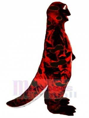 Rouge et Noir Sortie Salamandre Mascotte Costume