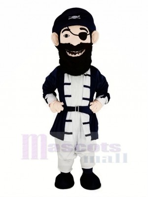 Cool Barbu Pirate Mascotte Costume Gens