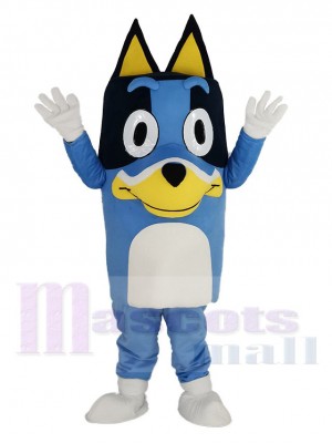 Bluey Bleu Chien avec Longue Oreilles Mascotte Costume Animal