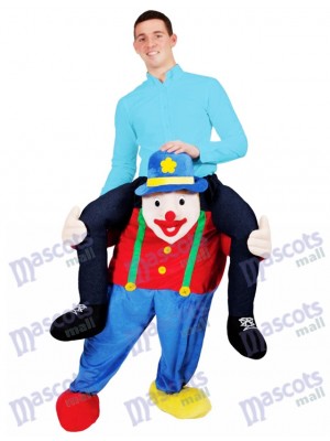 Portez-moi Illusion Costume Piggy Retour Cirque Clown Mascotte Costume Ride Sur Moi Déguisement Drôle