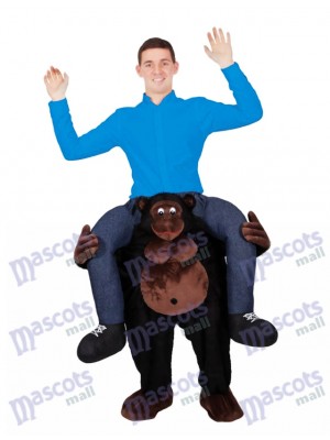 Monter sur le gorille d'épaule me transporter sur le costume de mascotte Piggy Back Ride Outfit