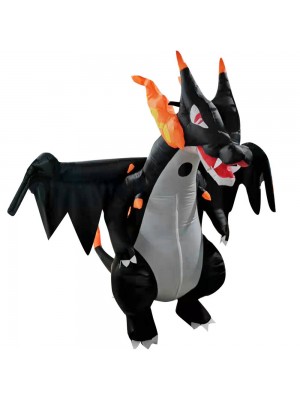 Cracheur de feu Dragon Gonflable Costume Halloween Noël Costume pour Adulte