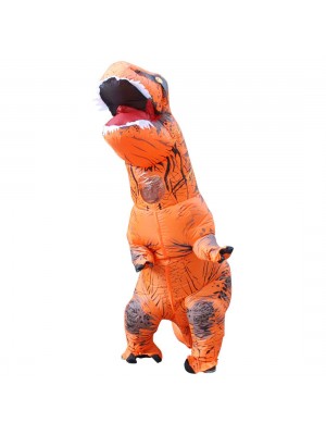 Orange Tyrannosaurus T-Rex Dinosaure Gonflable Costume Halloween Noël pour Adulte/enfant