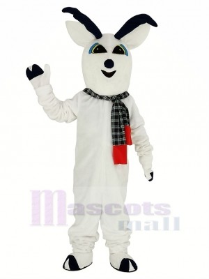 Neige Cerf avec Écharpe Mascotte Costume Animal