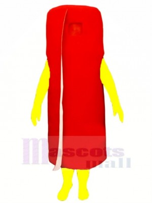 Marrant Roulé rouge Tapis Mascotte Costume Dessin animé