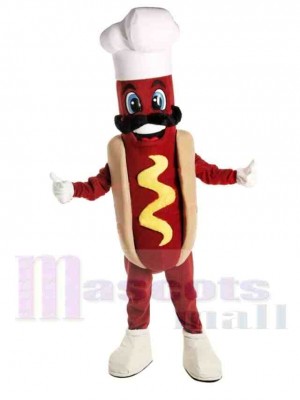 Chef Hot-dog Costume de mascotte