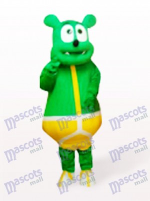 Costume de mascotte de monstre d'ours vert