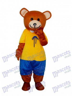Costume de mascotte en peluche ours en peluche