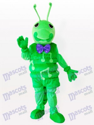 Costume de mascotte adulte vert chenille insectes