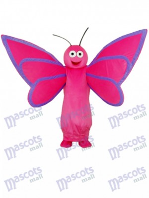 Mascotte de papillon rose adulte Costume insecte
