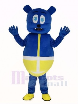Bleu Ours Monstre Mascotte Costume Dessin animé