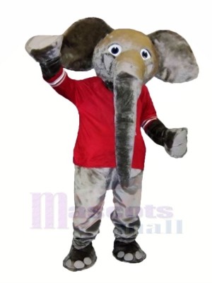 Gros Gris l'éléphant Mascotte Les costumes Animal