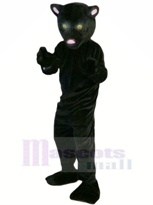 Noir Panthère avec Longue Queue Mascotte Les costumes Animal