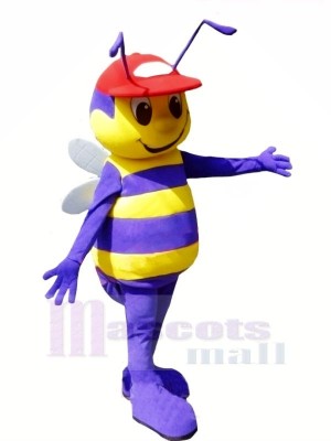 Garçon abeille avec rouge Chapeau Mascotte Les costumes Animal