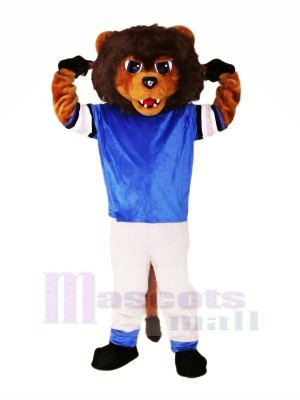 Marron Lion avec Costume Mascotte Les costumes Animal