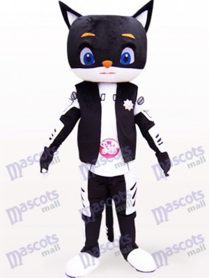 Monsieur Animal chat noir Costume de mascotte adulte