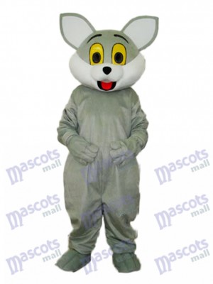 Costume de mascotte de chat gris Animal