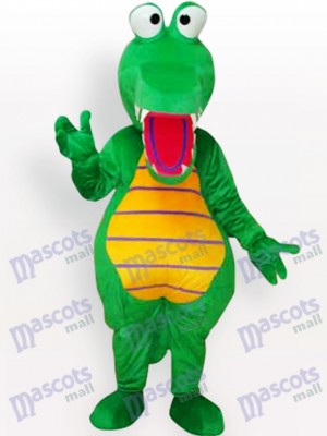 Costume de mascotte adulte animal crocodile vert