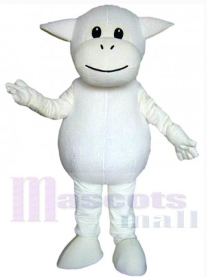 Mignon mouton blanc Mascotte Costume Animal