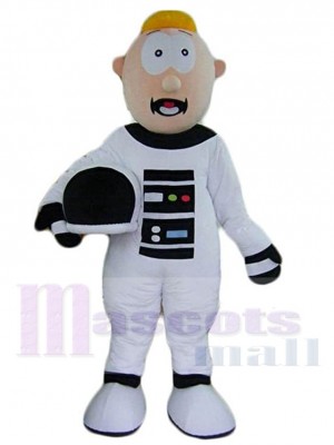 Astronaute en combinaison spatiale blanche Cosmonaute Mascotte Costume Personnes