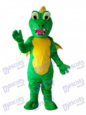 Grande Bouche Thorn Vert Dinosaure Mascotte Costume Adulte Animal