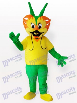 Costume de mascotte adulte dragon cyan