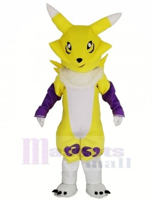 Jaune Digimon Frontier Digital Monstre Mascotte Costume Dessin animé 