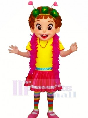 Nancy avec Coloré vêtements Mascotte Les costumes Personnes