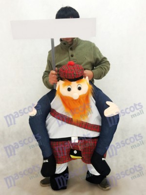 Carry Me Costume de mascotte écossaise Ride On Piggy Back Scotsman