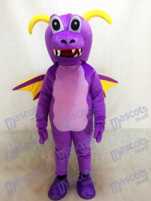 Costume mignonne de mascotte de dragon d'épine pourpre