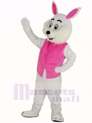 Wendell Lapin Pâques dans Rose Gilet Mascotte Costume