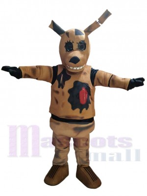 Lapin marron Mascotte Costume Cinq nuits chez Freddy's Toys Dessin animé