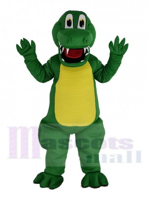 Komisch Grün Alligator Maskottchen Kostüm Tier
