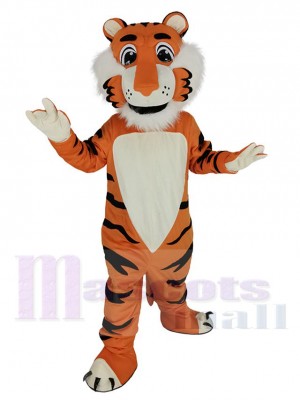 Amical Orange tigre Costume de mascotte Animal