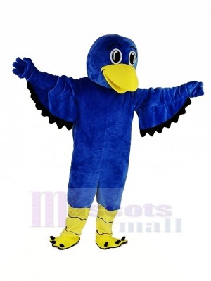 Bleu Faucon Mascotte Costume Animal