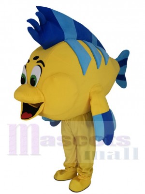 Poisson clown jaune Mascotte Costume Dessin animé